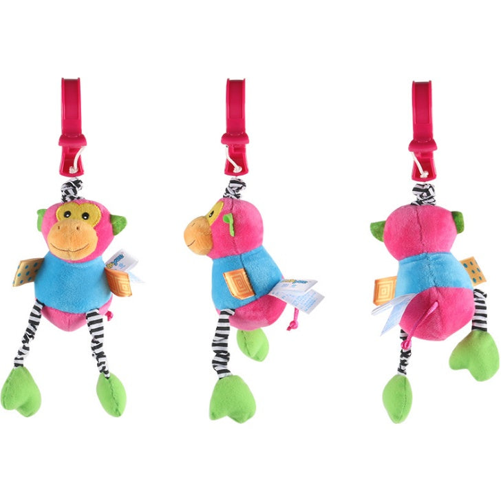 Jouets hochets pour bébés en coton, accrochés à la poussette, au landau ou au lit bébé