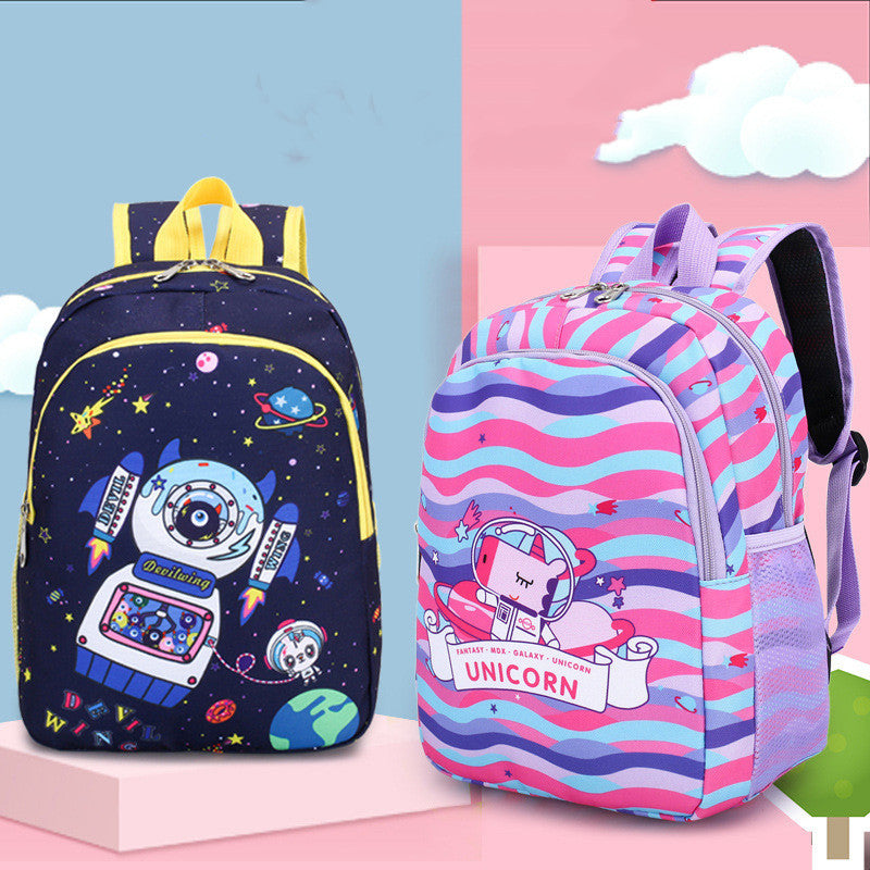 Sac à dos en nylon pour enfants avec des dessins animés