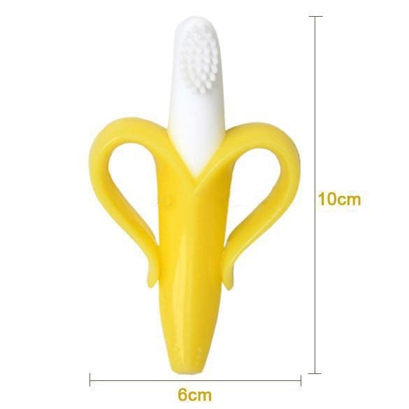 Silicone Jouet Anneau de Dentition en Forme de Banane pour Bébé