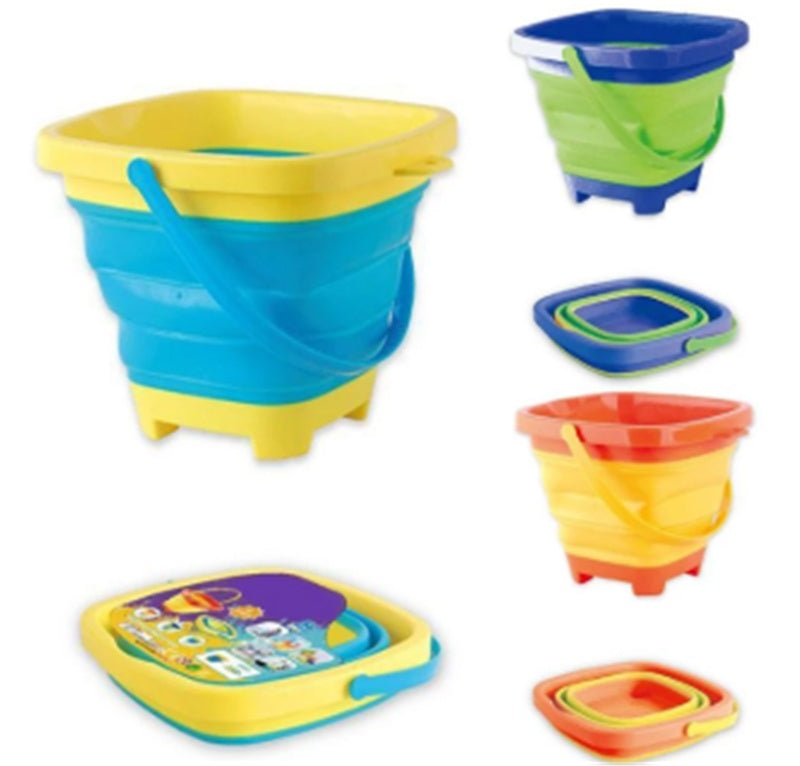 Seau de plage pliable multifonction pour jouets aquatiques