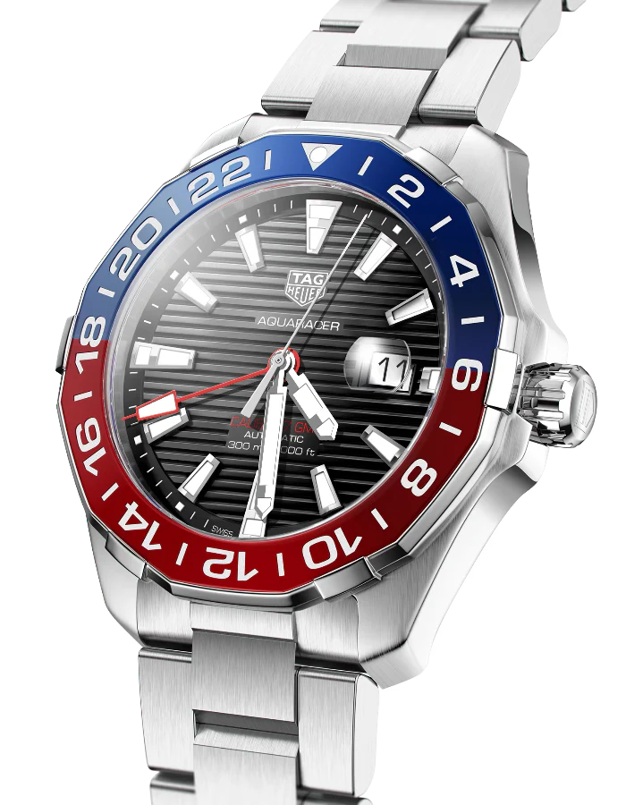 TAGHEURE WAY201F.BA0927 AQUARACER CALIBRE 7 GMT AUTOMATIQUE MONTRE POUR HOMME