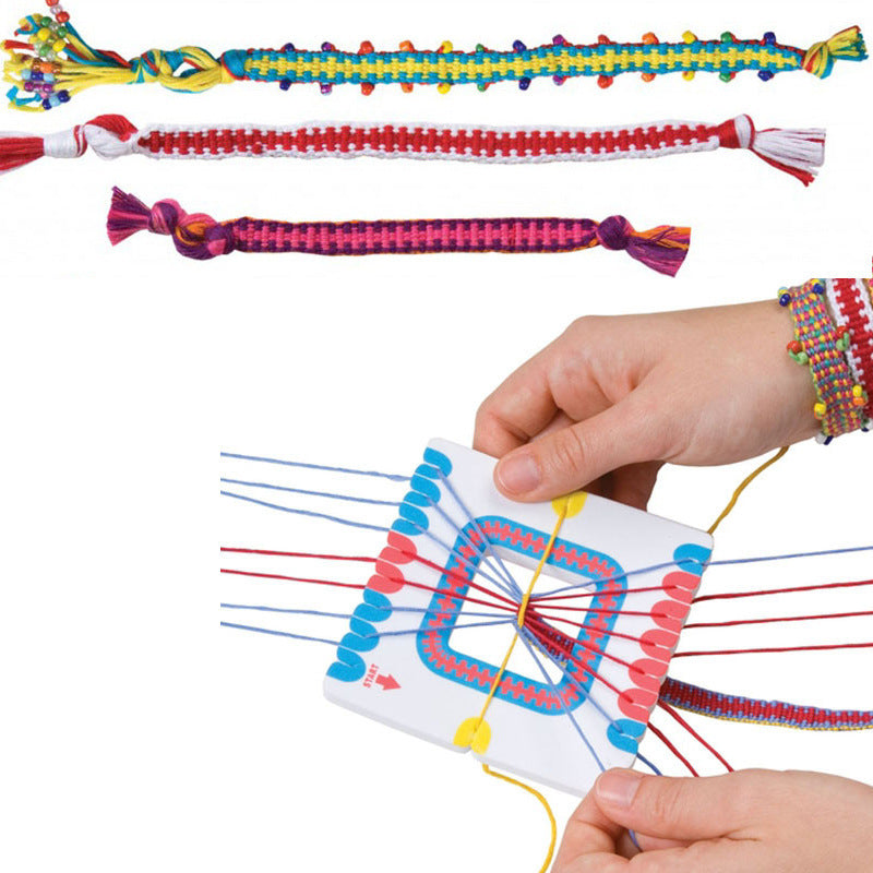 Jouets de bracelets tressés en perles à faire soi-même pour enfants