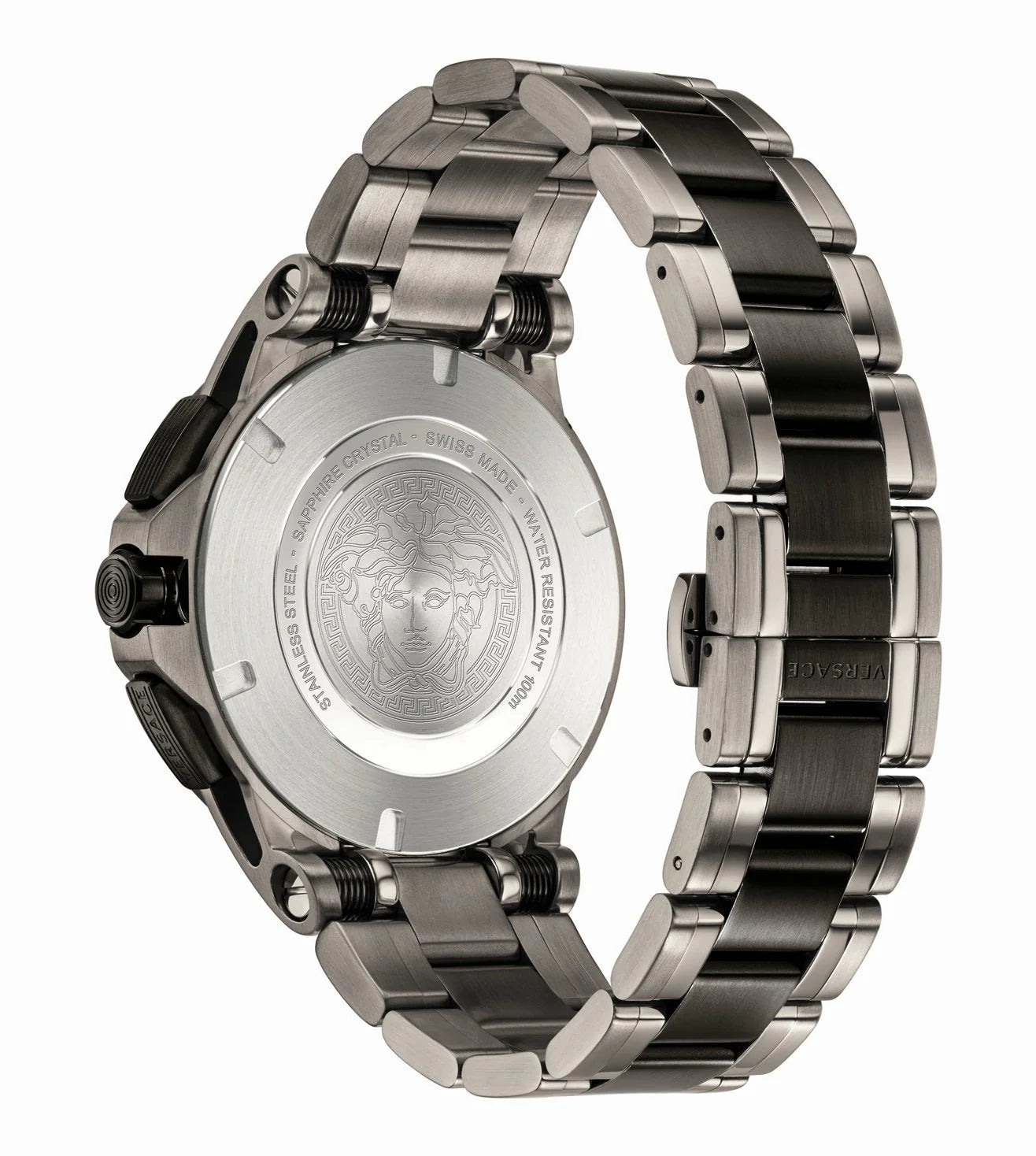 VERSACE - VERB00618 MONTRE À CADRAN NOIR POUR HOMME