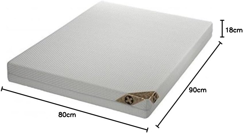 Todocama Matelas orthopédique avec Tissu Stech et Double Housse, HR, Blanc, 90 x 180 cm