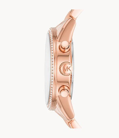 MICHAEL KORS MK6598 RITZ MONTRE ANALOGIQUE À QUARTZ ANALOGIQUE POUR FEMME OR ROSE