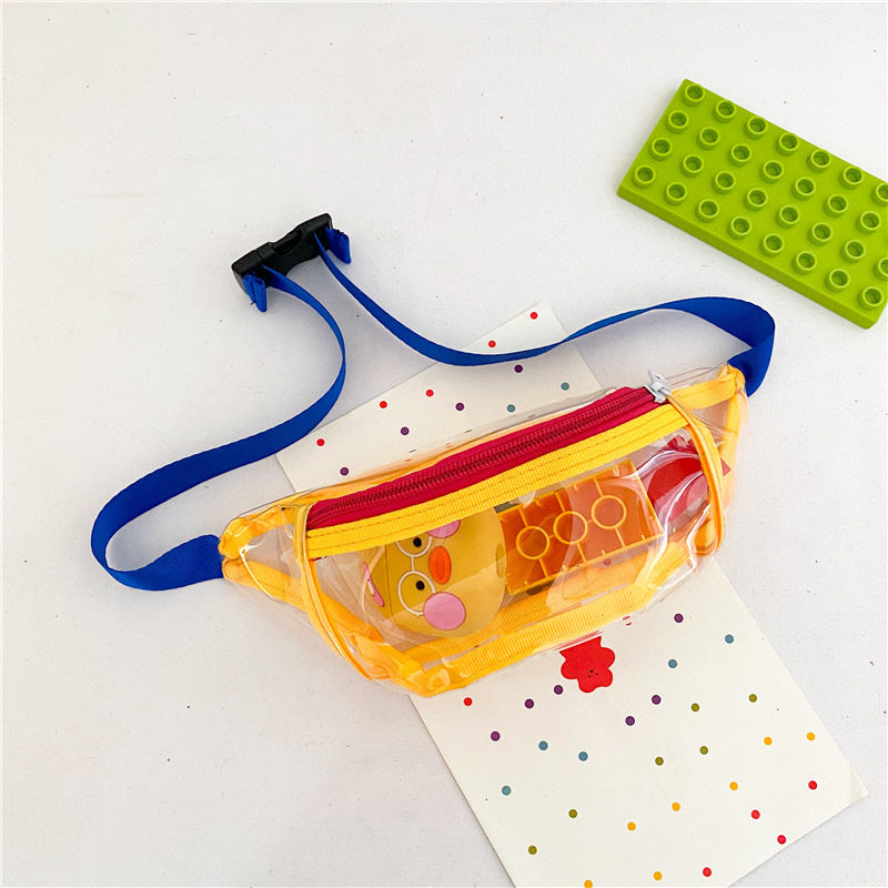 Sac banane en plastique transparent pour enfants, style méduse, pour la plage