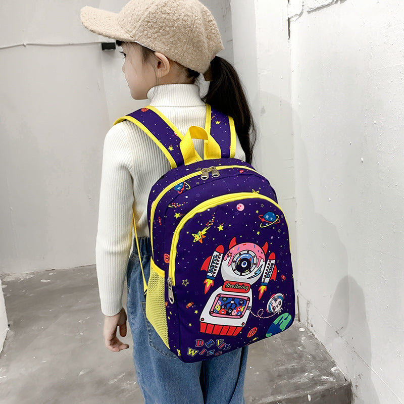 Sac à dos en nylon pour enfants avec des dessins animés