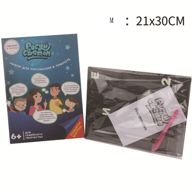 Jouet éducatif Dessin Pad 3D Magie 8 Effets Lumière Puzzle Board Sketchpad