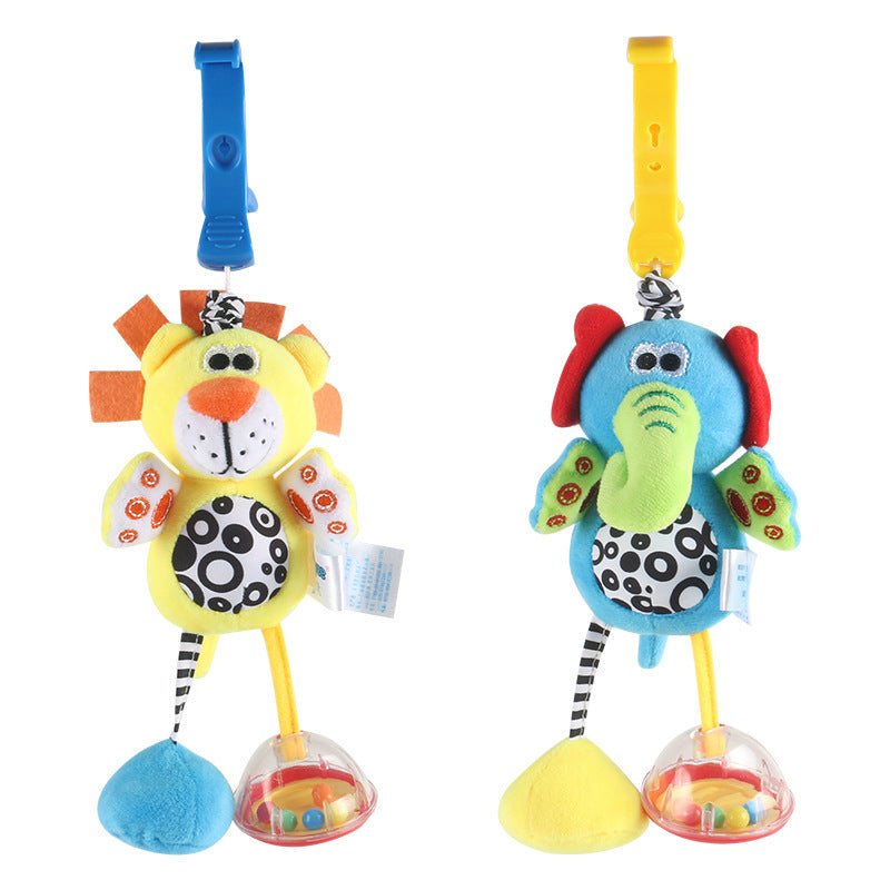 Jouets hochets pour bébés en coton, accrochés à la poussette, au landau ou au lit bébé