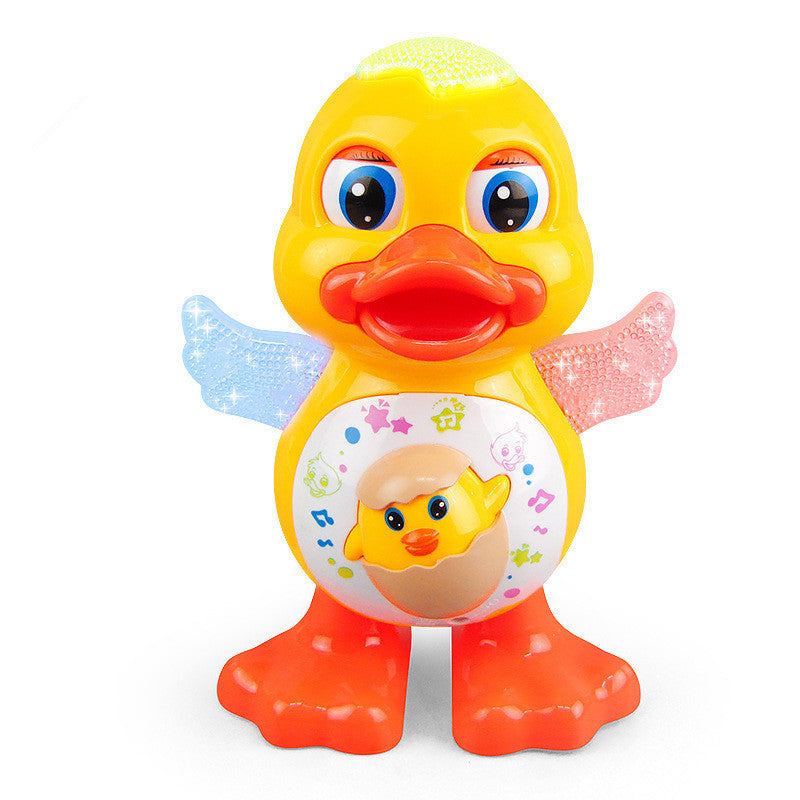 Canard dansant mignon jouet éducatif, poupée musicale lumineuse interactive cadeau pour enfants