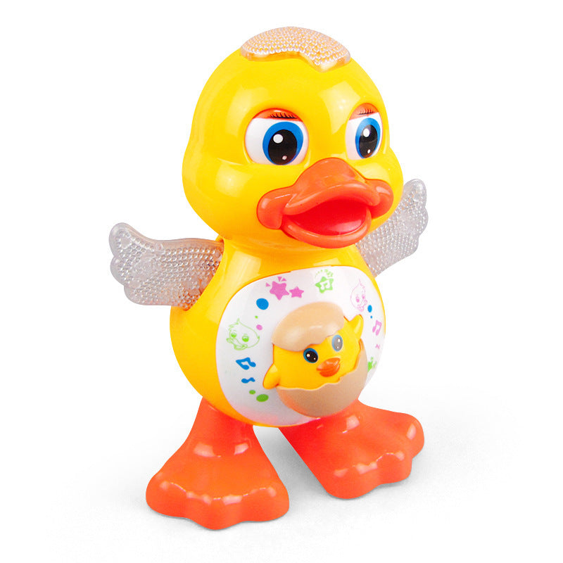 Canard dansant mignon jouet éducatif, poupée musicale lumineuse interactive cadeau pour enfants