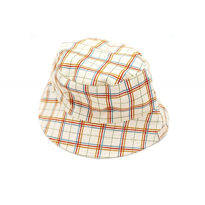 Bonnet de bain réversible tartan