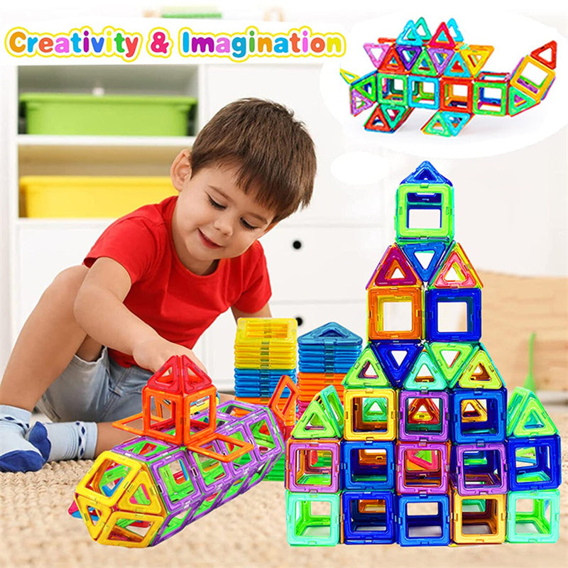 Blocs de construction magnétiques Aimants de bricolage Jouets pour enfants Ensemble de construction design Cadeaux pour enfants Jouets