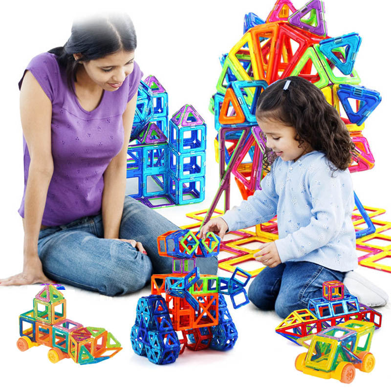 Blocs de construction magnétiques Aimants de bricolage Jouets pour enfants Ensemble de construction design Cadeaux pour enfants Jouets