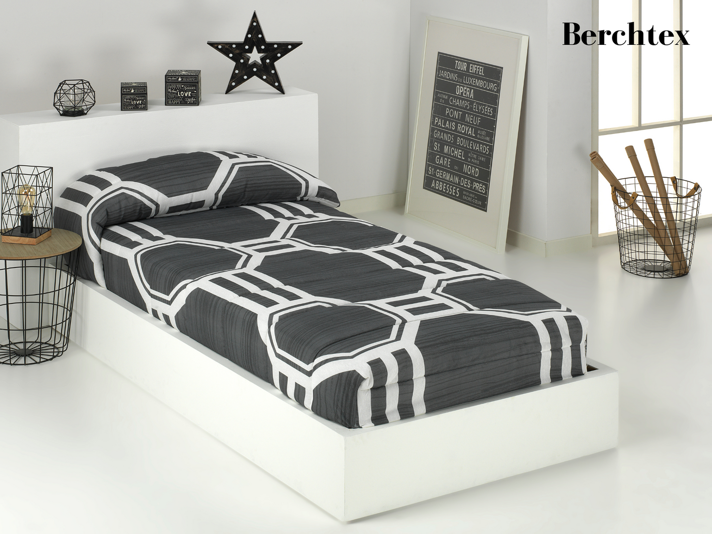 BERCHTEX_Couette Nordique Hiver Marcela Gris